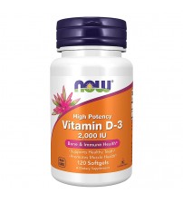 Вітамін D3 Now Foods Vitamin D-3 High Potency 2000 IU 120caps